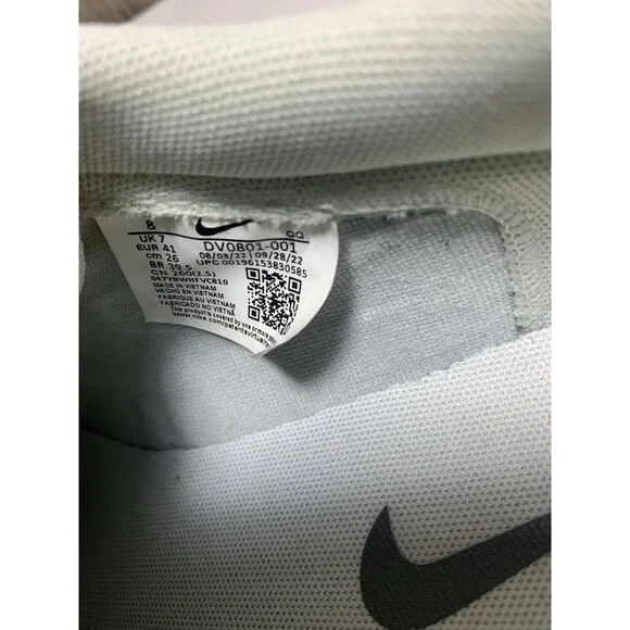 Nike Blazer Low 77 'Grey Tartan' DV0801-001 Men’s Shoe Size 8 - Picture 9 of 9